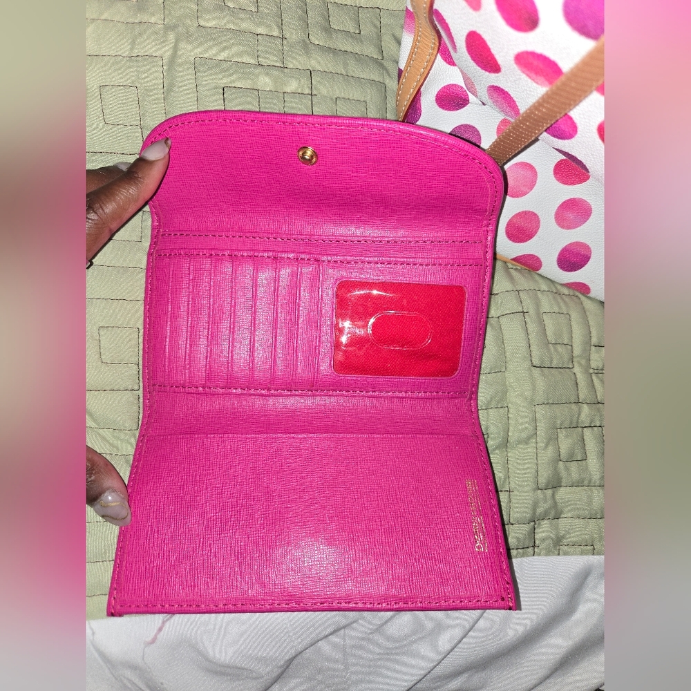 Hot Pink Women's Wallet - Compact Card Organizer